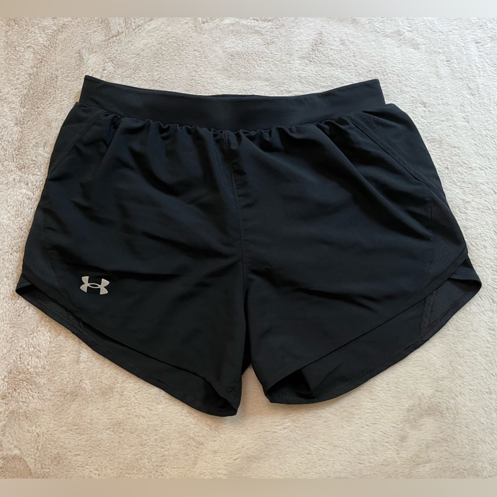 UNDER ARMOUR: "Fly-By" shorts Women's S | black drawstring, running